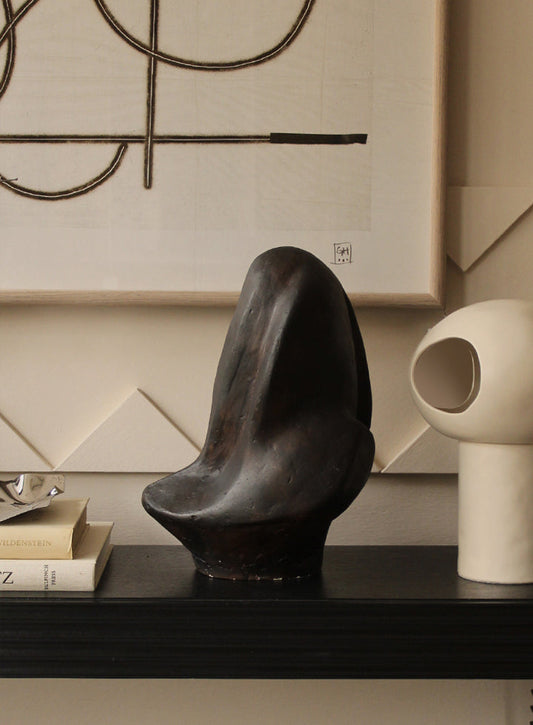 Vintage Abstract Plaster Sculpture