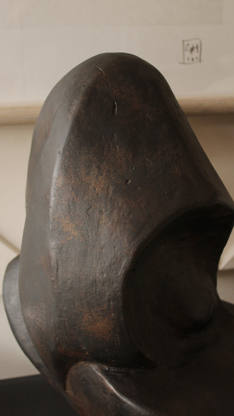 Vintage Abstract Plaster Sculpture