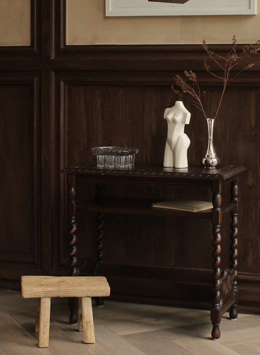 Vintage English Barley Twist Table