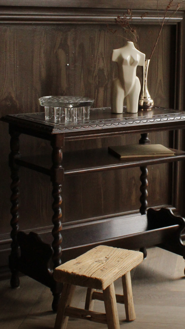 Vintage English Barley Twist Table