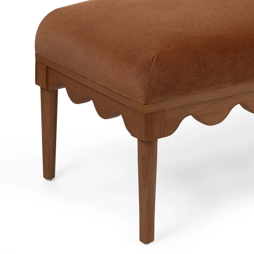 Bonheur Scalloped Bench