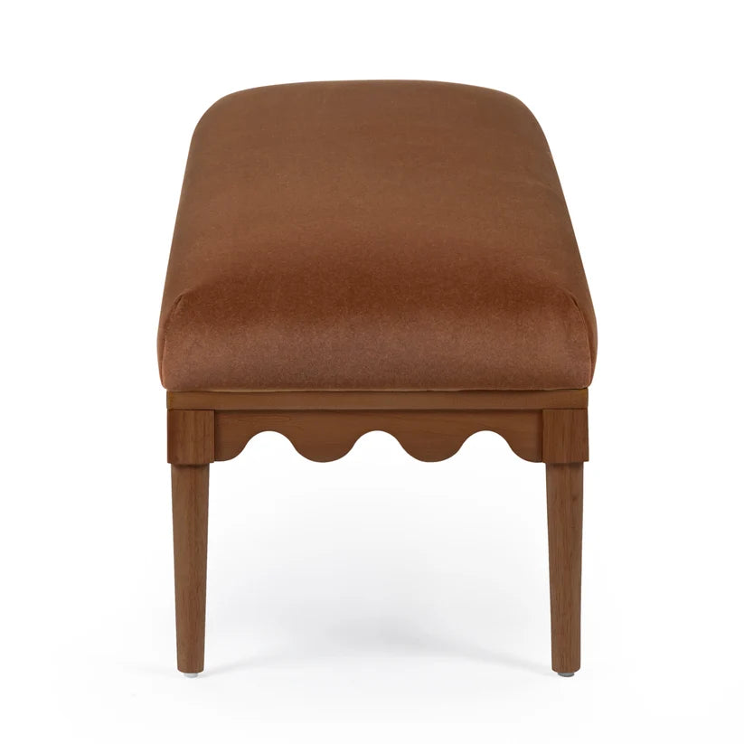 Bonheur Scalloped Bench
