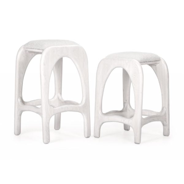 Liano White Stool