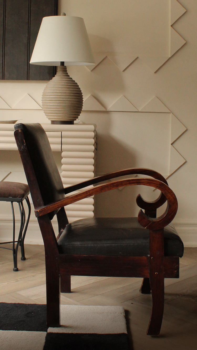 Vintage Distressed Leather Chair