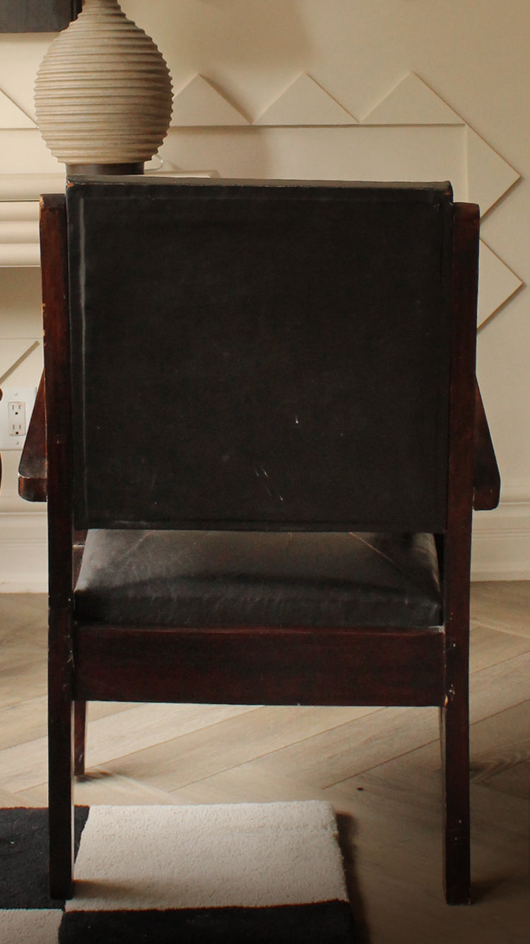 Vintage Distressed Leather Chair
