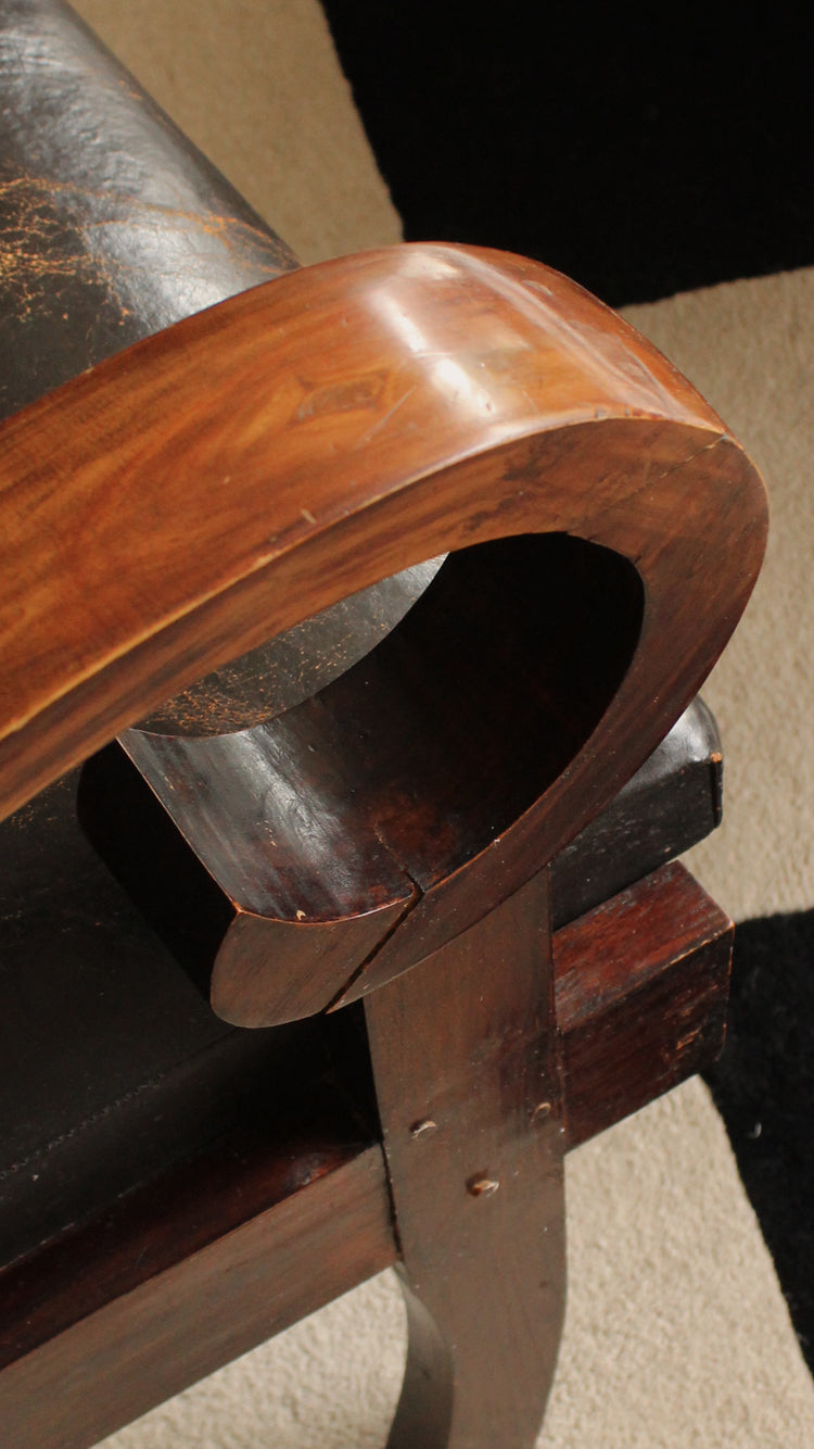 Vintage Distressed Leather Chair