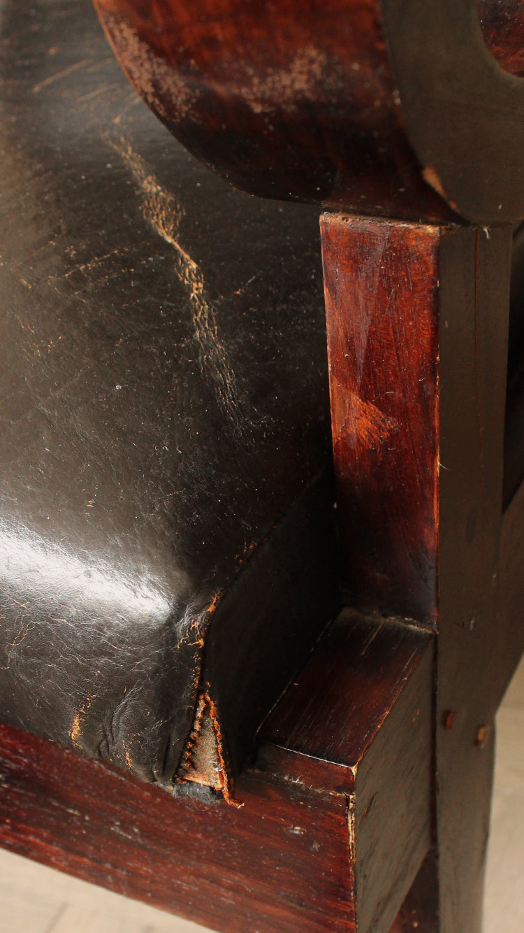 Vintage Distressed Leather Chair