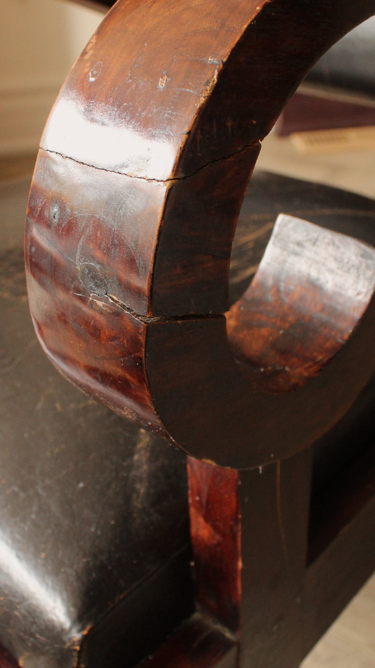 Vintage Distressed Leather Chair