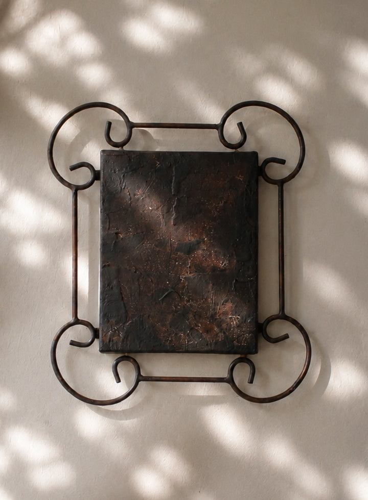 Abstract Painting in Metal Frame