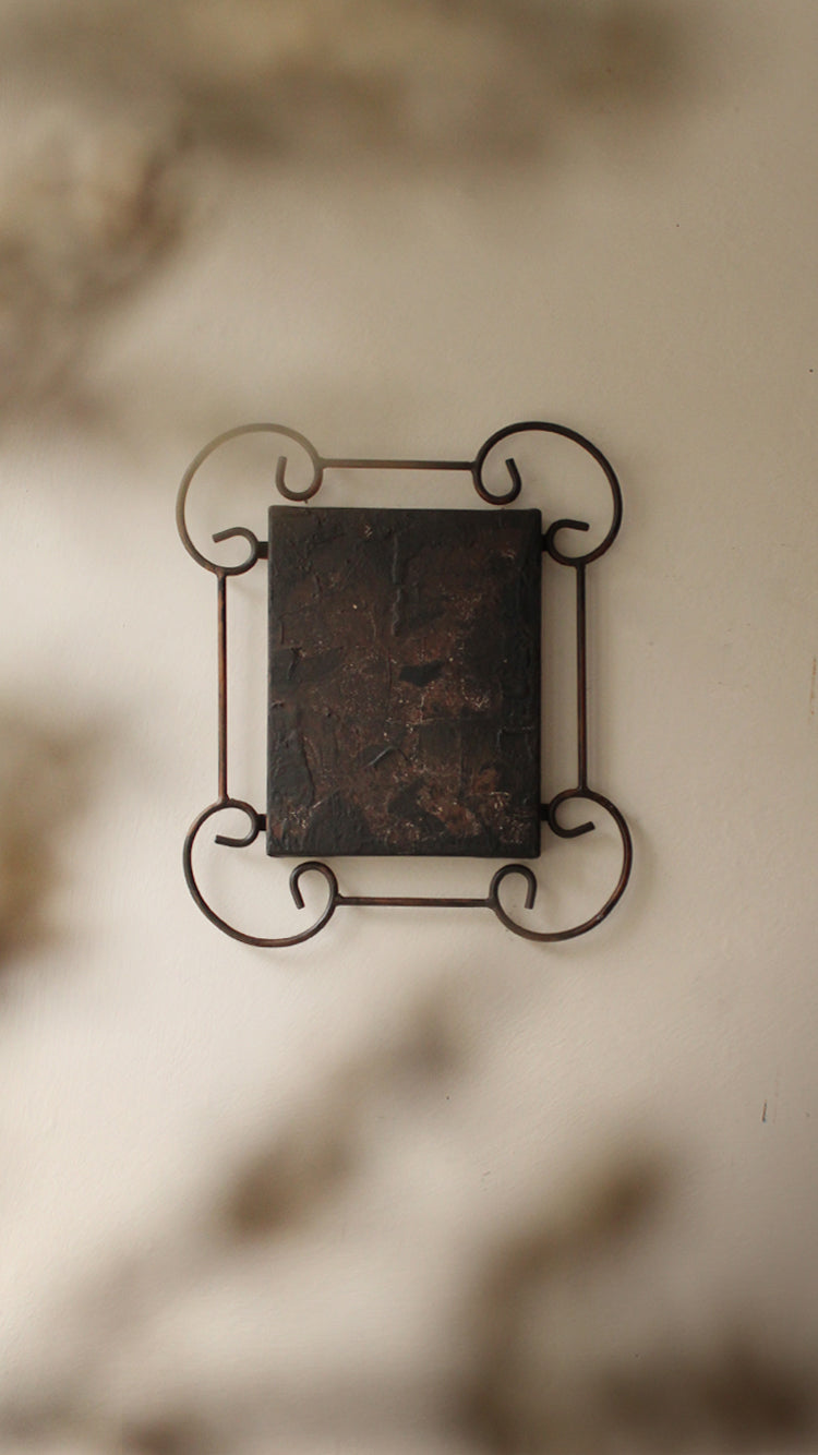 Abstract Painting in Metal Frame