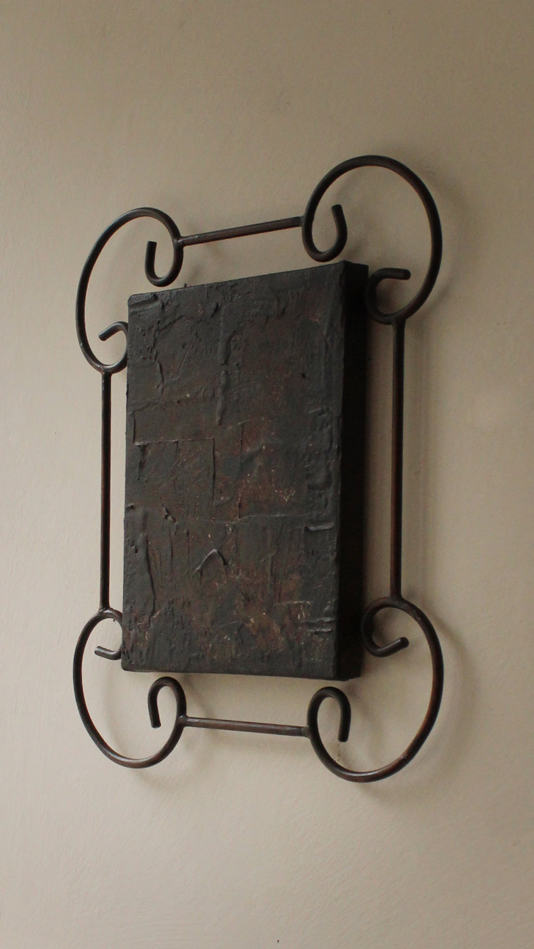 Abstract Painting in Metal Frame