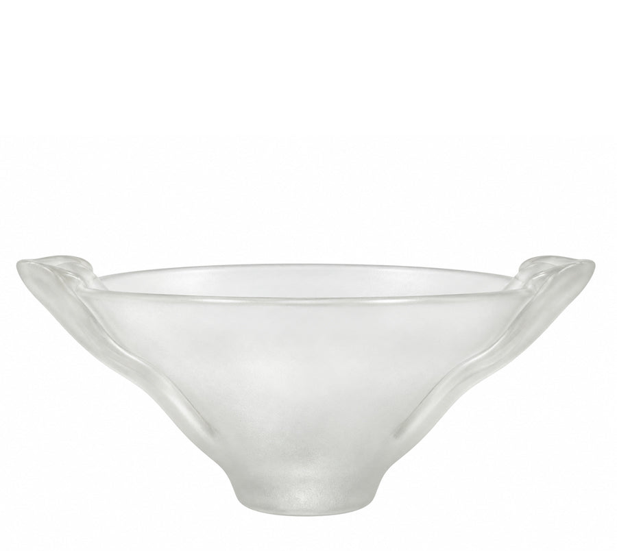 Vintage Art Glass Handled Bowl