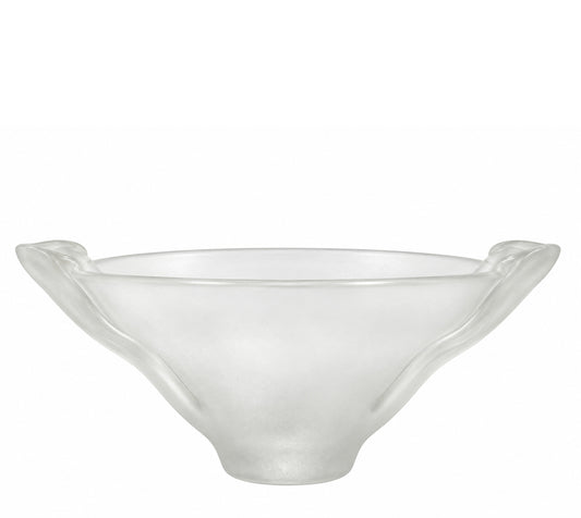 Vintage Art Glass Handled Bowl