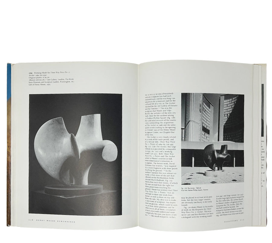 Henry Moore Remembered 1987 Hardcover