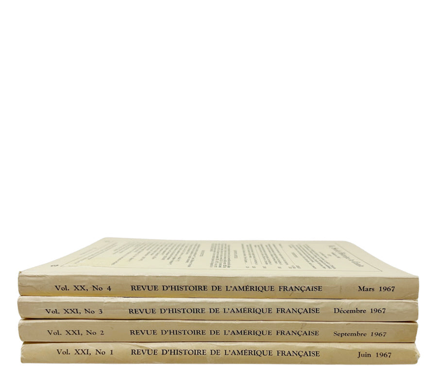 Revue d'histoire de l'Amérique Française 1967 Softcovers