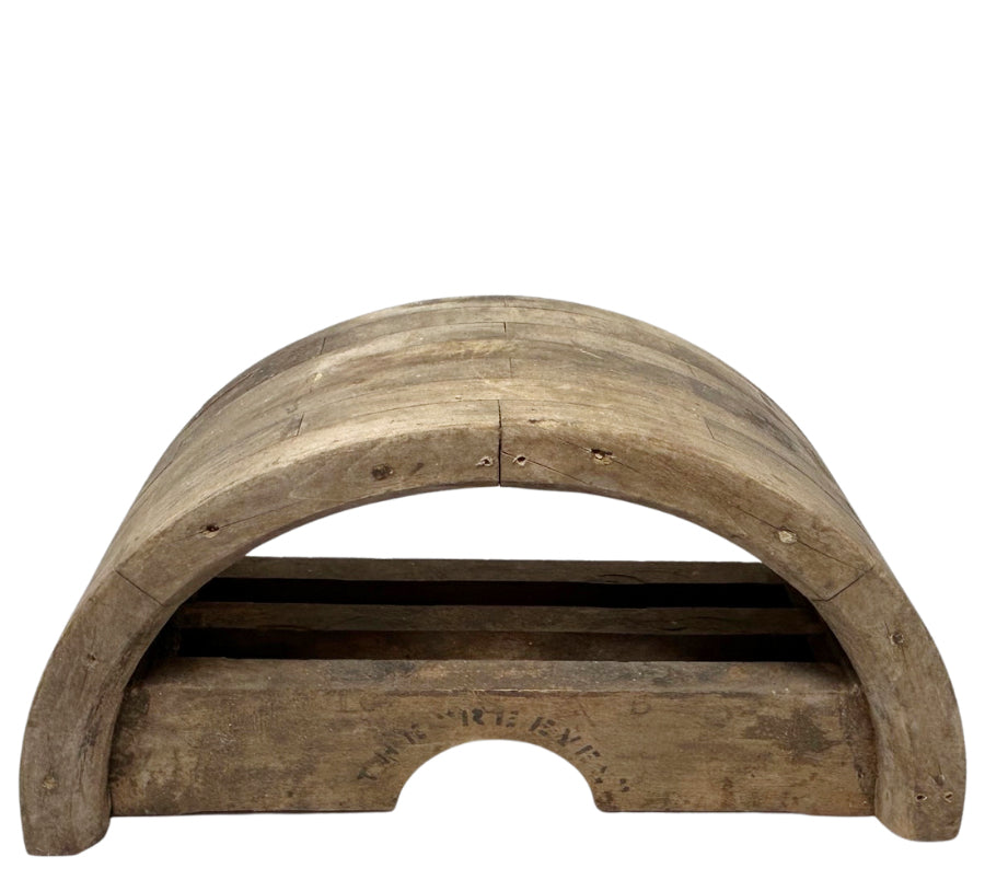Antique Wooden Pulley Sculptural Object