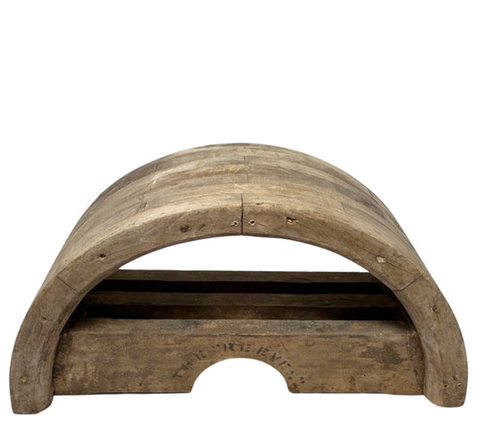 Antique Wooden Pulley Sculptural Object