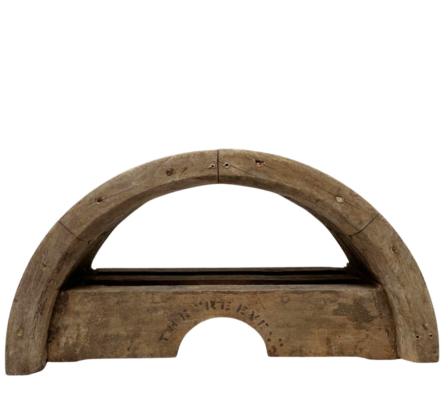 Antique Wooden Pulley Sculptural Object