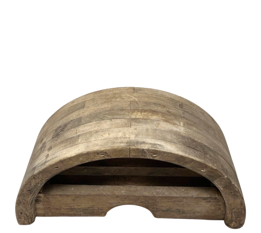 Antique Wooden Pulley Sculptural Object