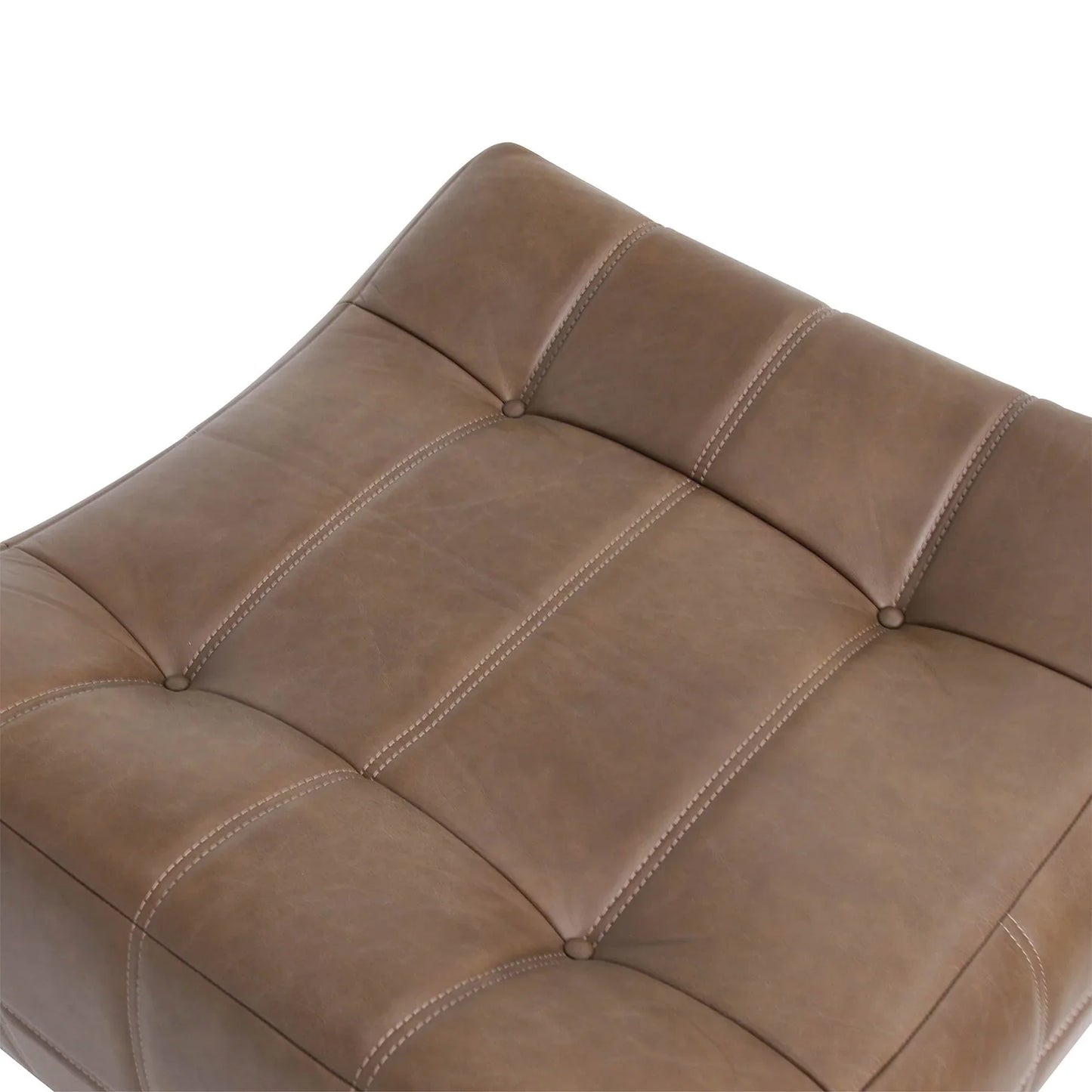 Pinavi Leather Ottoman