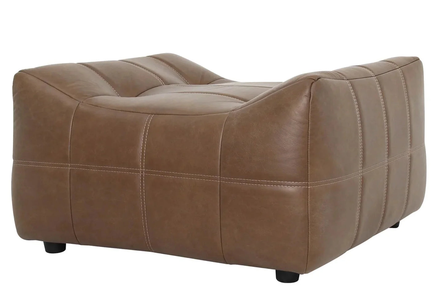 Pinavi Leather Ottoman