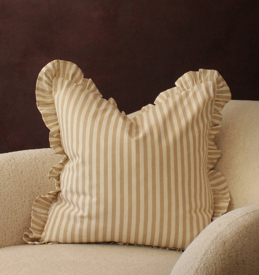 Palmeiras Cotton Striped Pillow Cover