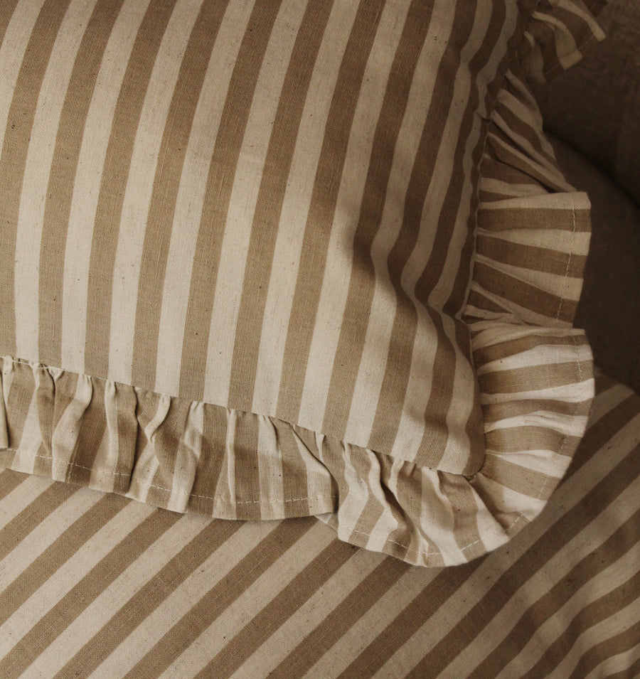 Palmeiras Cotton Striped Pillow Cover