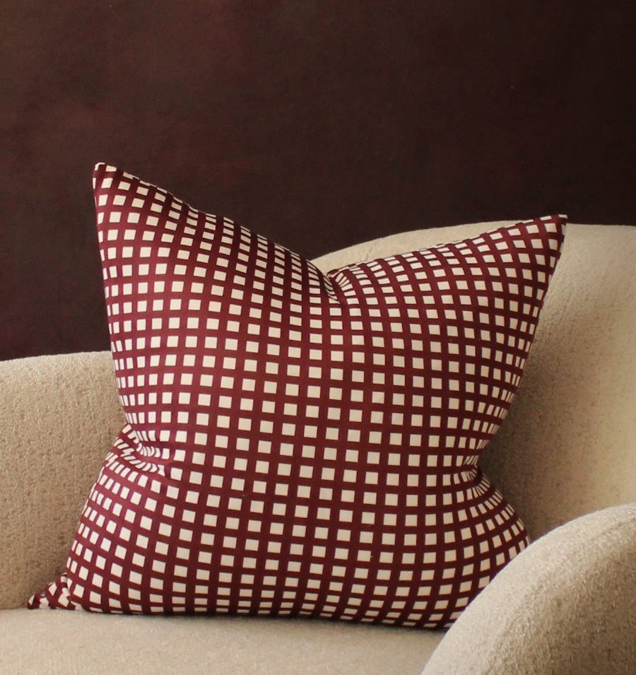 Panamaes Check Pillow Cover