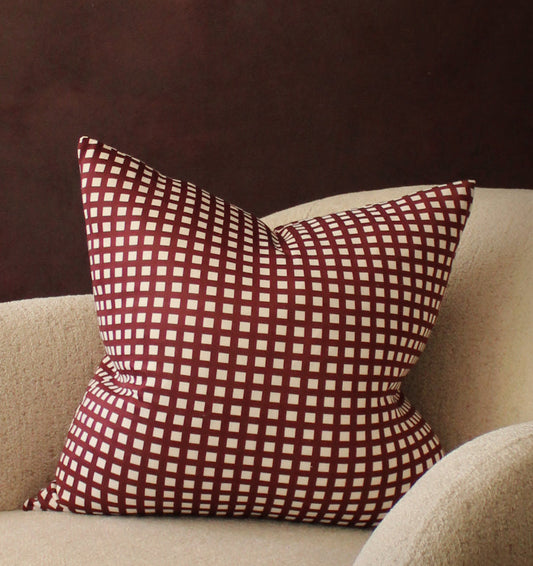 Panamaes Check Pillow Cover