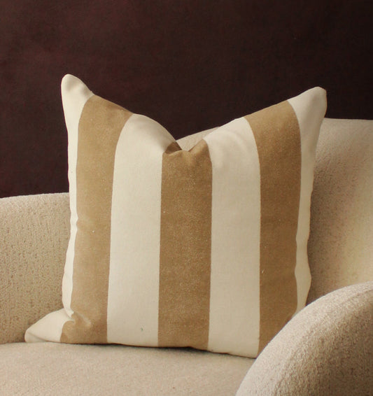 Biskotte Striped Pillow Cover
