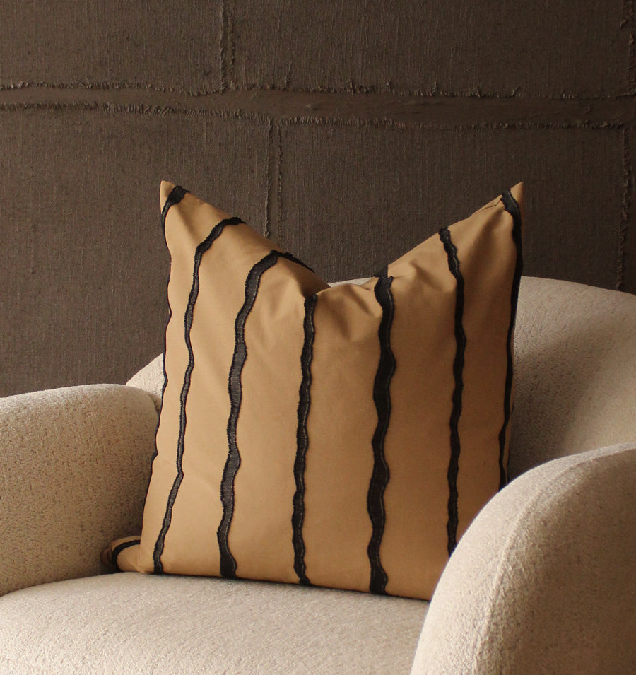 Miralde Striped Pillow Cover