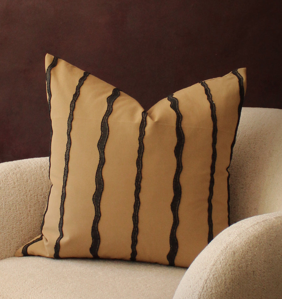 Miralde Striped Pillow Cover