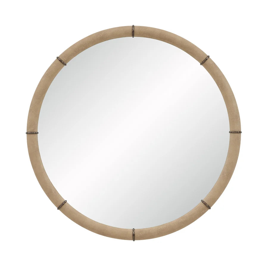Potiniere Faux Shagreen Mirror