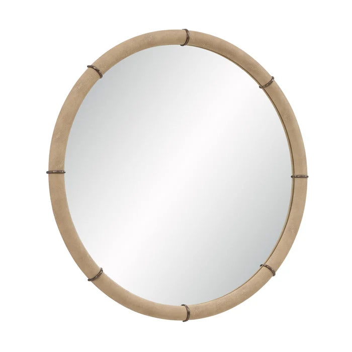 Potiniere Faux Shagreen Mirror