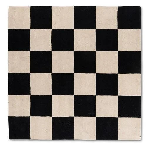Hand Tufted Checkered Area Rug