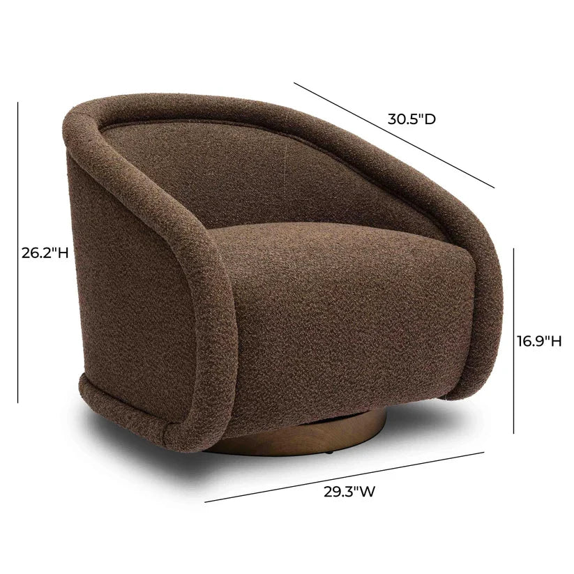 Rory Performance Boucle Swivel Accent Chair