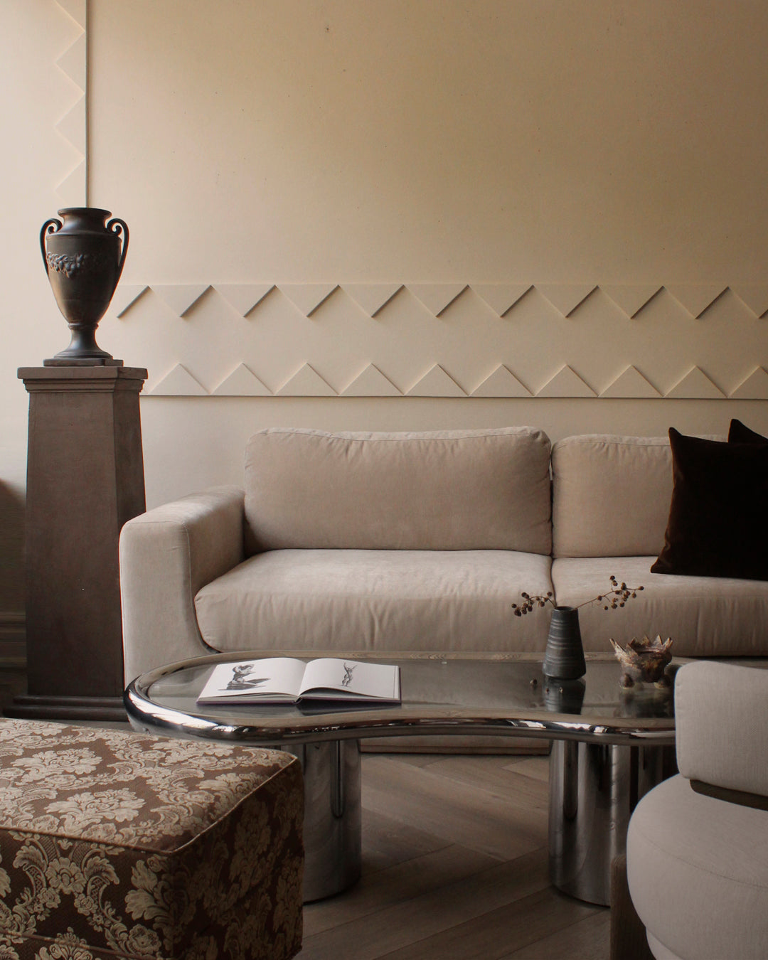 Espino Chrome Coffee Table