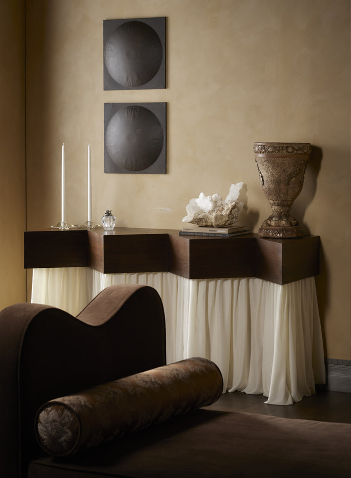 Skirted Console Table
