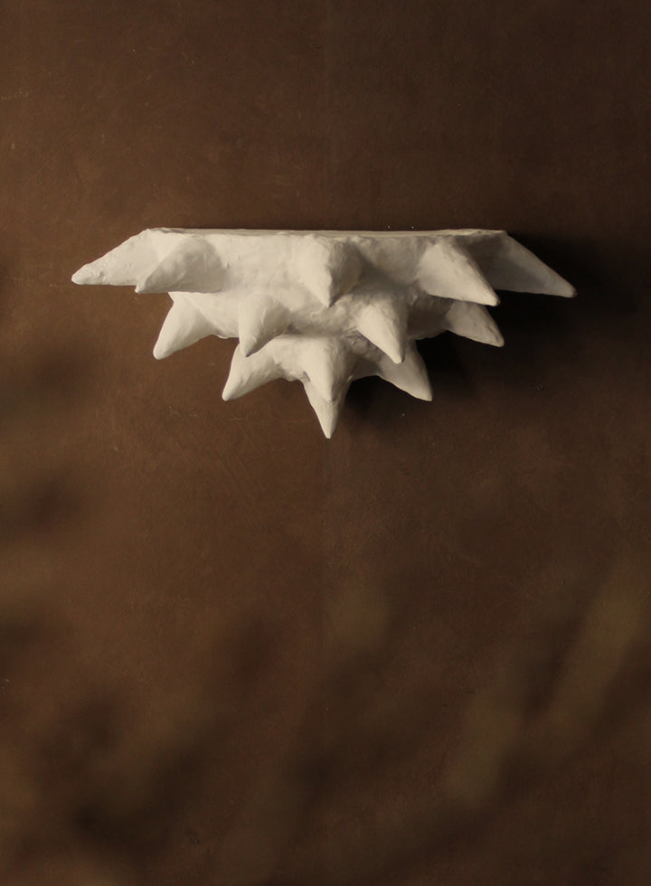 Spiked Plaster Wall Sconce