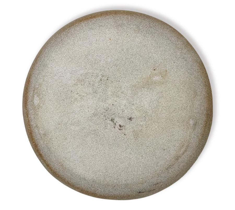Vintage Stoneware Floral Plate