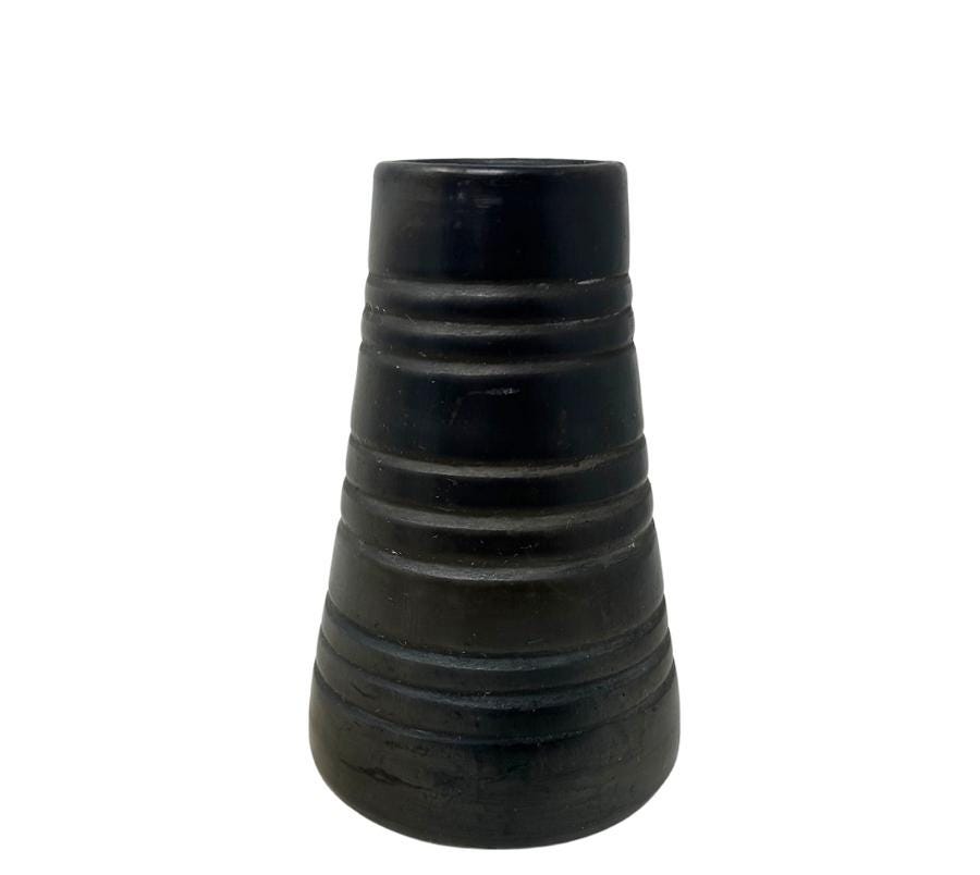Vintage Oaxaca Black Clay Vessel