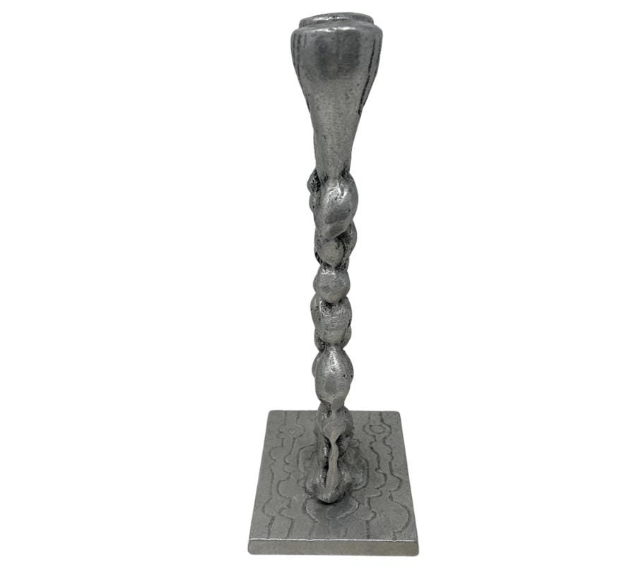 Vintage Cast Aluminum Candle Holder