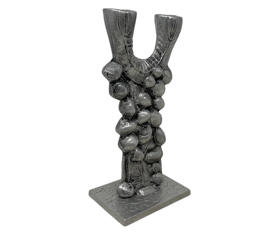 Vintage Cast Aluminum Candle Holder