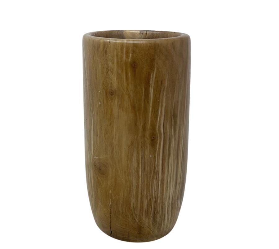 Vintage Carved Wooden Vessel