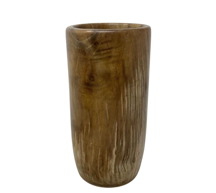 Vintage Carved Wooden Vessel