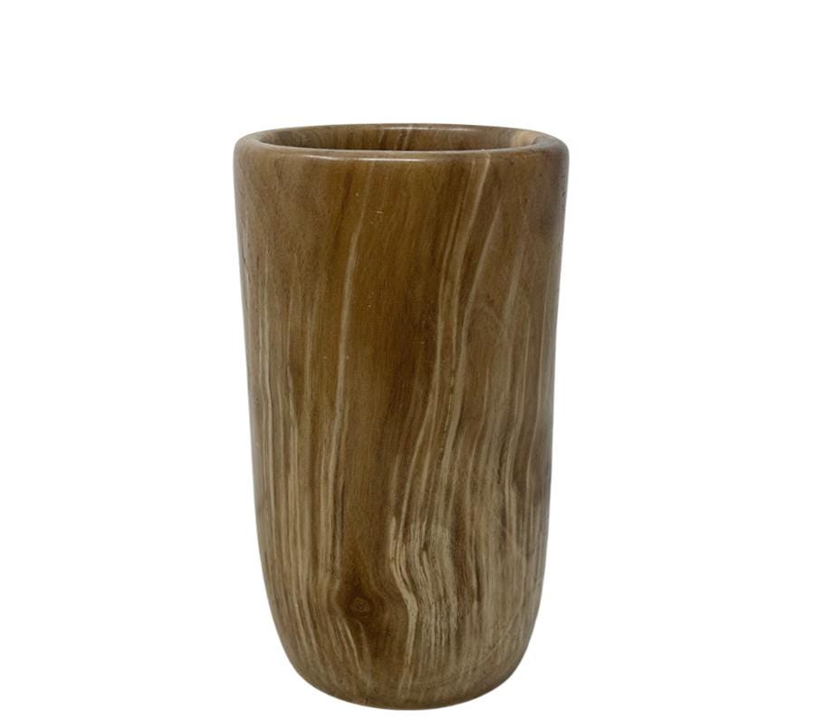 Vintage Carved Wooden Vessel