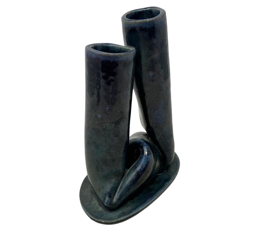 Vintage Studio Pottery Tubular Vase
