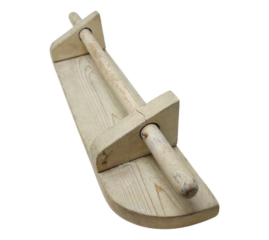 Vintage Folk Art Towel Bar