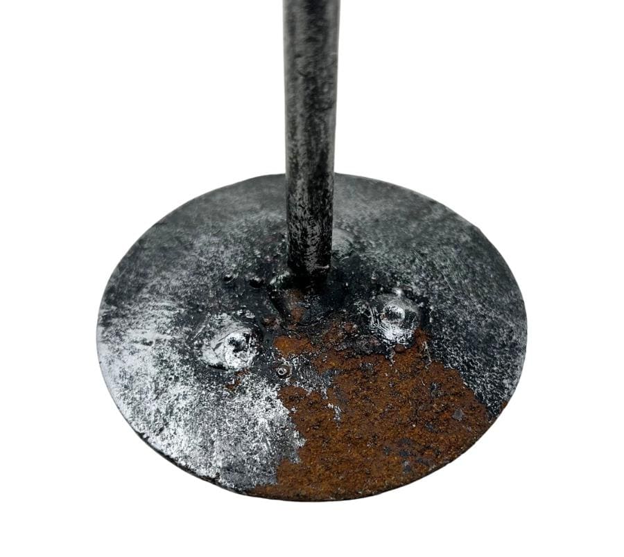 1950’s Italian Brutalist Cast Metal Candle Holders