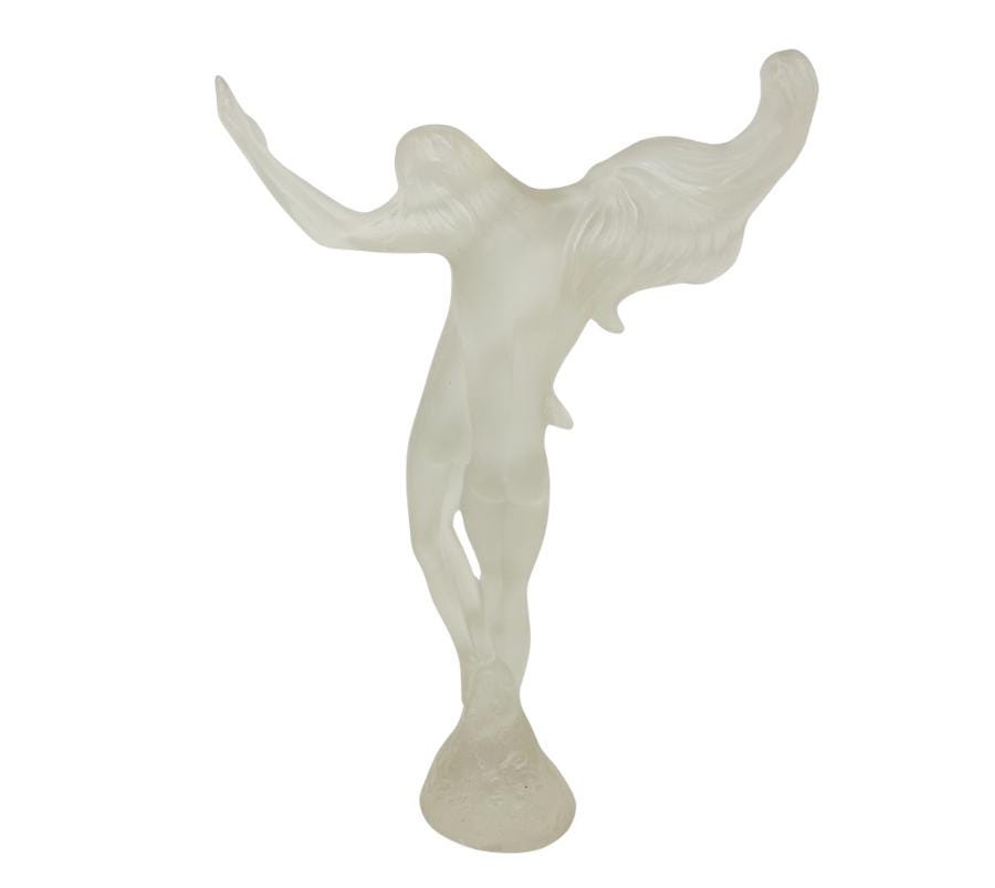 Vintage 1984 Frosted Lucite Figural Nude Sculpture